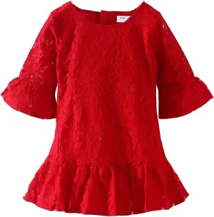 Mud Kingdom Girls Lace Dress Lightweight Party Elegant with Zipper