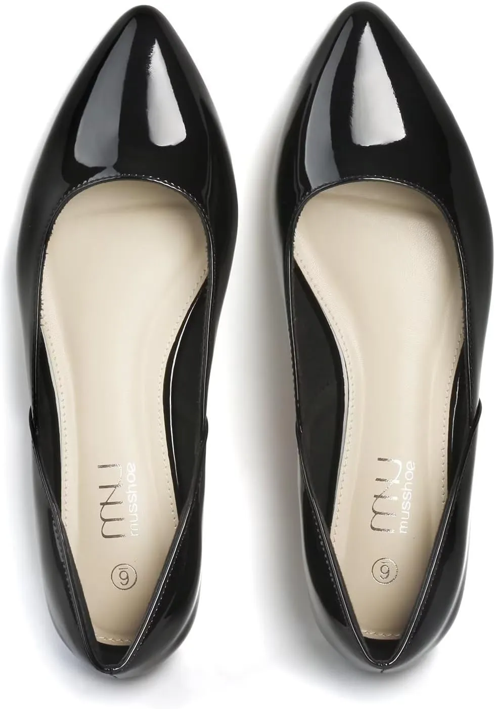 MUSSHOE Flats Shoes Women Pointed Toe Flats for Women Elegant Women's Flats