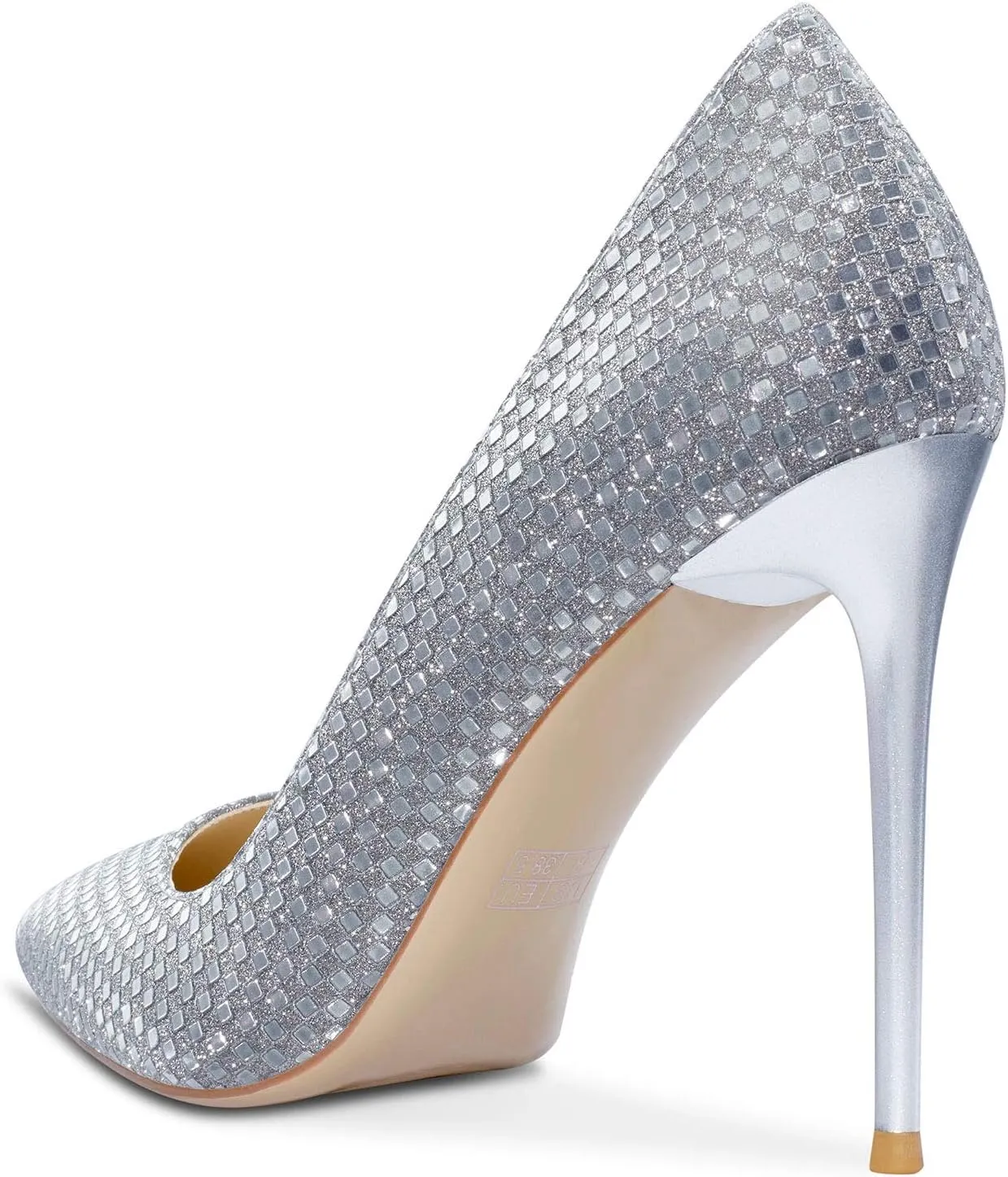 NobleOnly Women's Comfortable Leather High Heels Pumps Pointed Toe Slip-on Pumps Office Classic Shoes 10CM Stilettos Heels