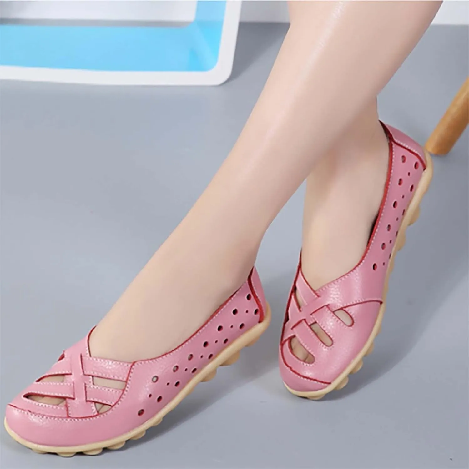 Orthopedic Flats Closed Toe Sandals for Women 2025 Summer Casual Slip-On Shoes