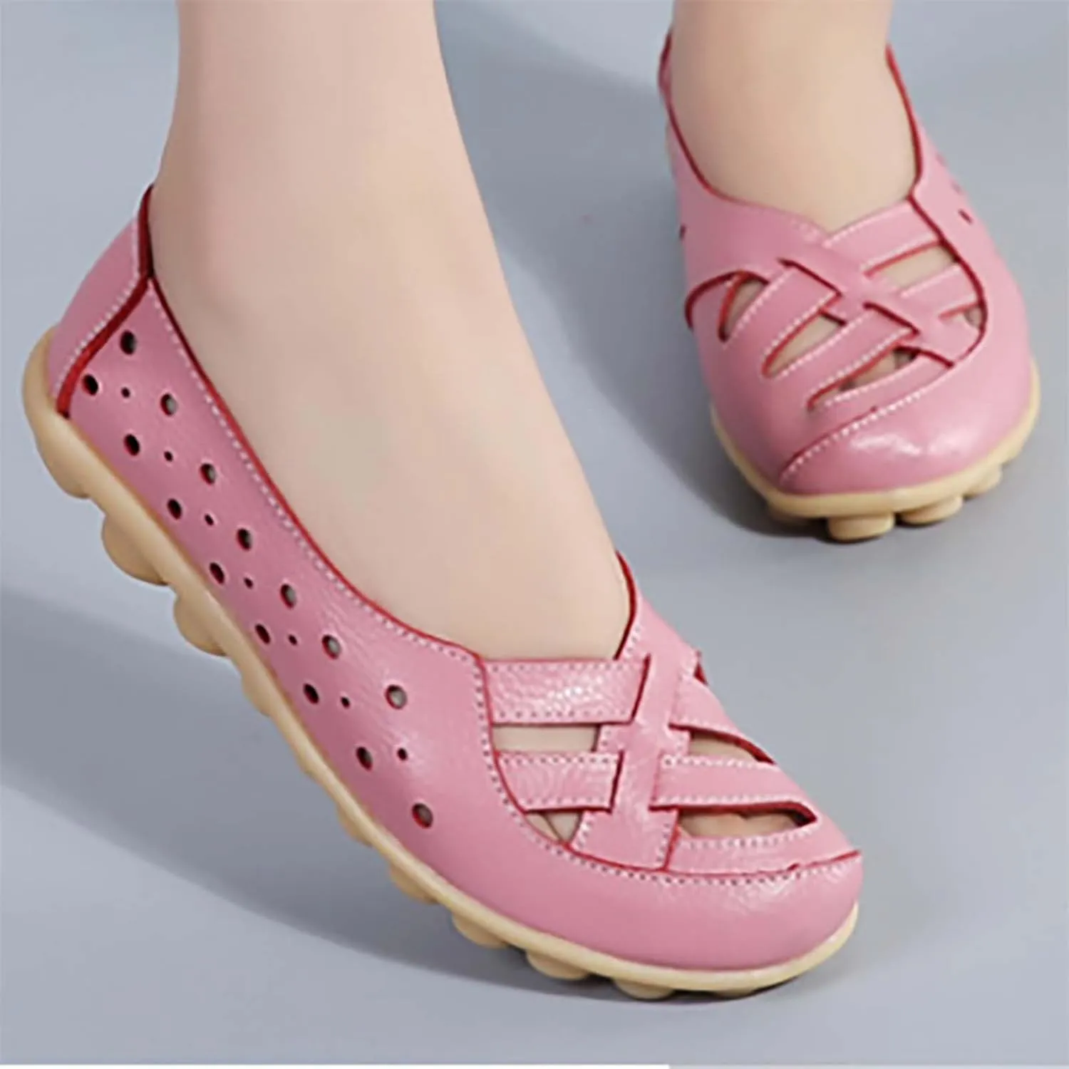 Orthopedic Flats Closed Toe Sandals for Women 2025 Summer Casual Slip-On Shoes
