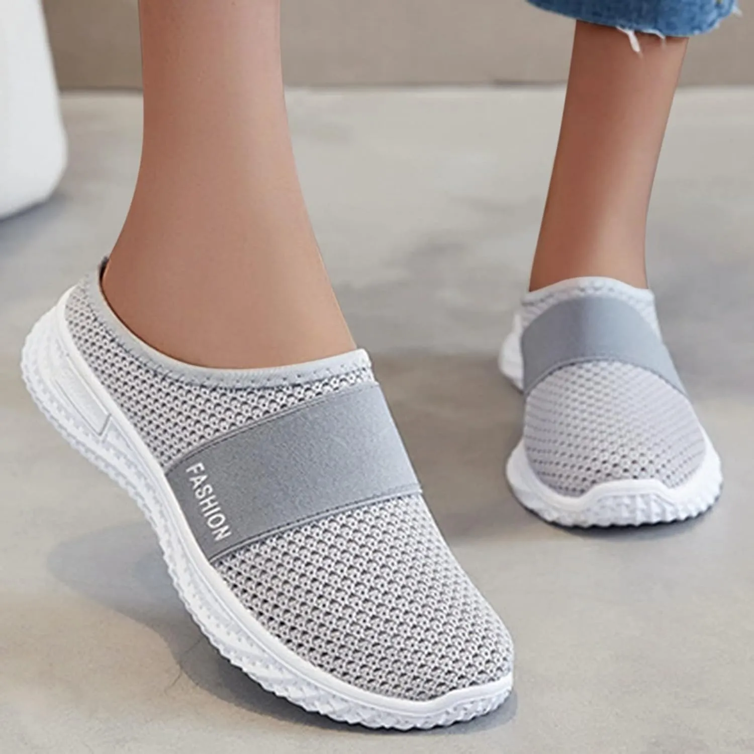 Orthopedic Loafers Women's Lightweight Mule Sneakers Summer Comfort Walking Shoes Closed Toe Sport Running Shoes