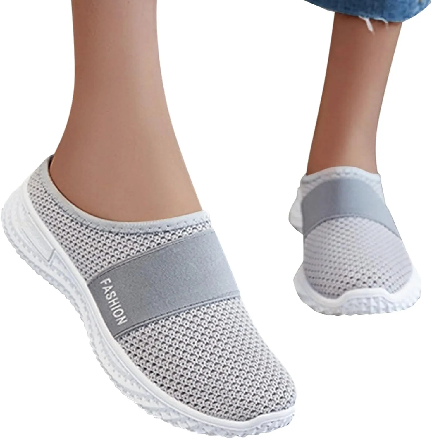 Orthopedic Loafers Women's Lightweight Mule Sneakers Summer Comfort Walking Shoes Closed Toe Sport Running Shoes