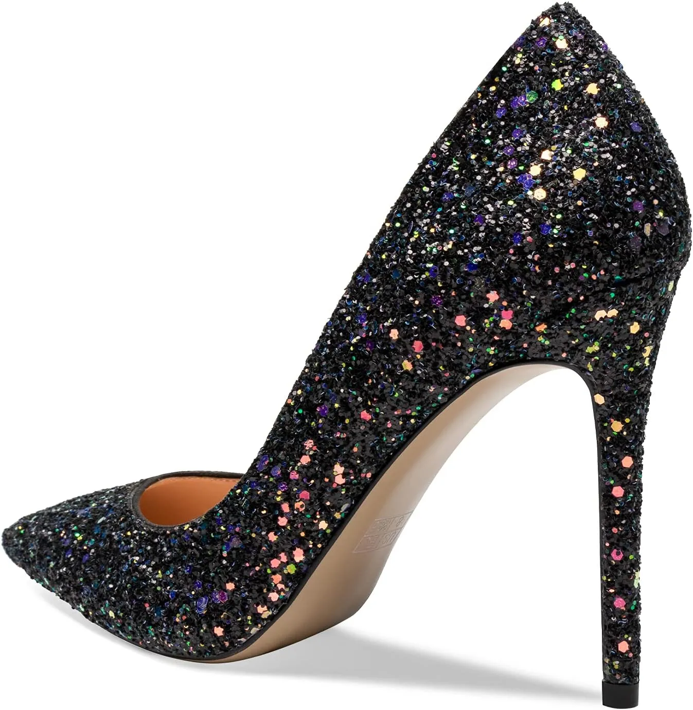 SAMMITOP Women's Pointed Toe High Heel Pumps 10cm Classic Stiletto Suede Shoes
