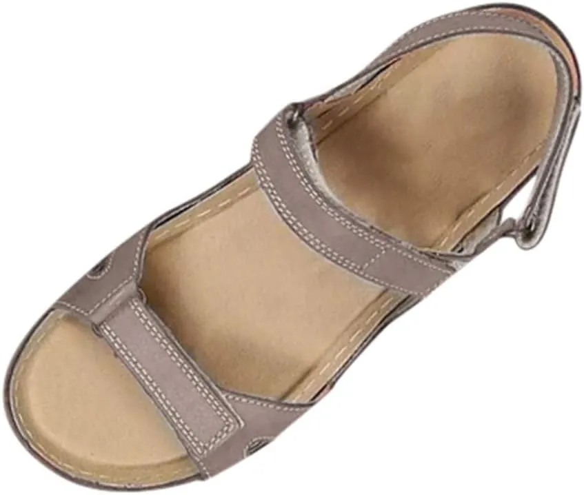 Sandals for Women Platform,Premium Orthopedic Open Toe Sandals for Women Comfy Sandals Casual Summer Hook and Loop Sandals