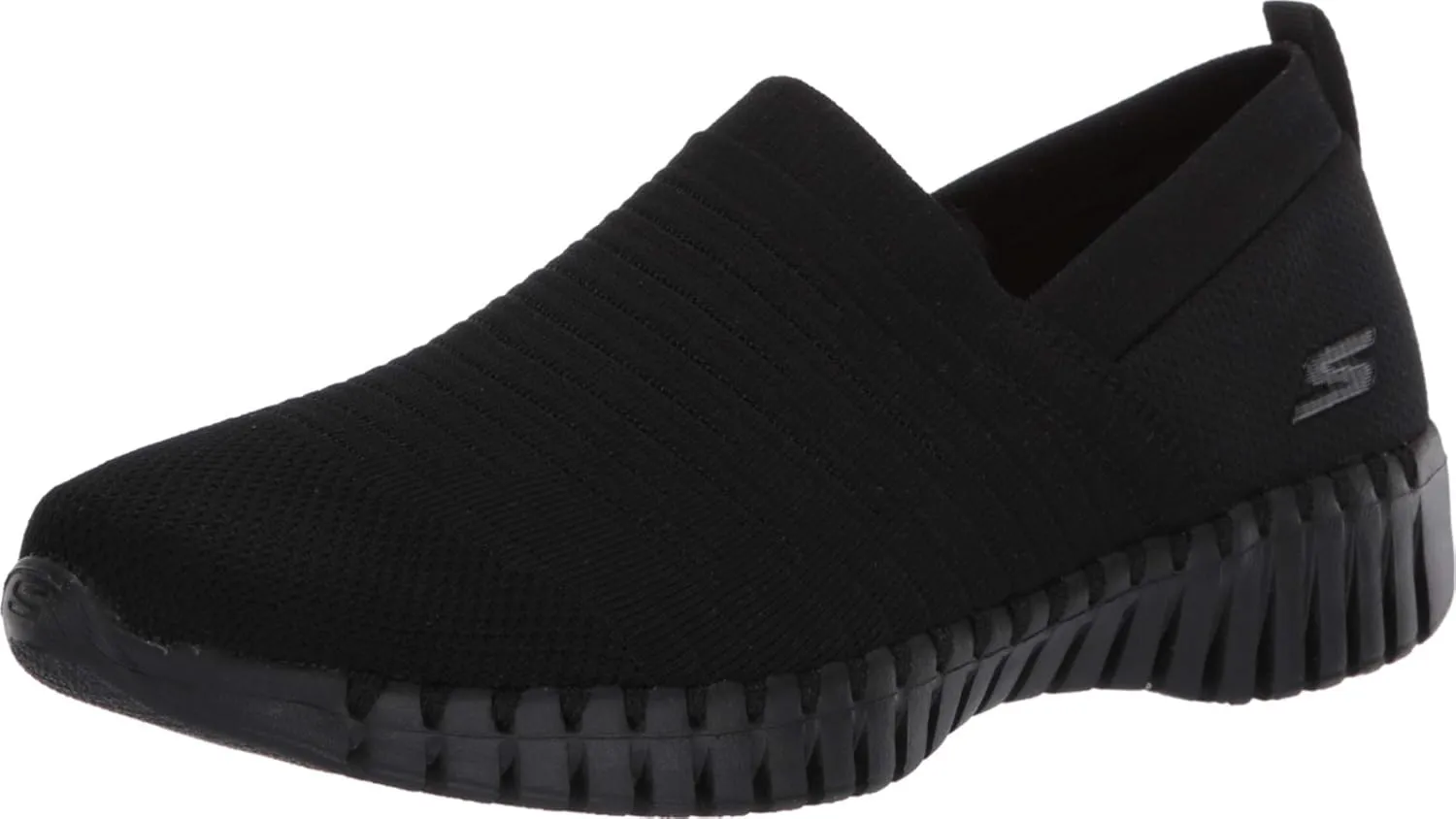 Skechers Women's GO Walk Smart-Wise Sneaker, Black, 6.5 Medium US