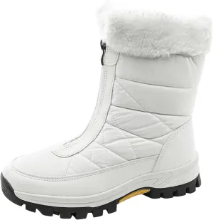 Snow Boots for Teen Girls Waterproof Snow Boots Insulated Ankle Booties Cold Weather Lightweight Hiking Boot Snow Boots