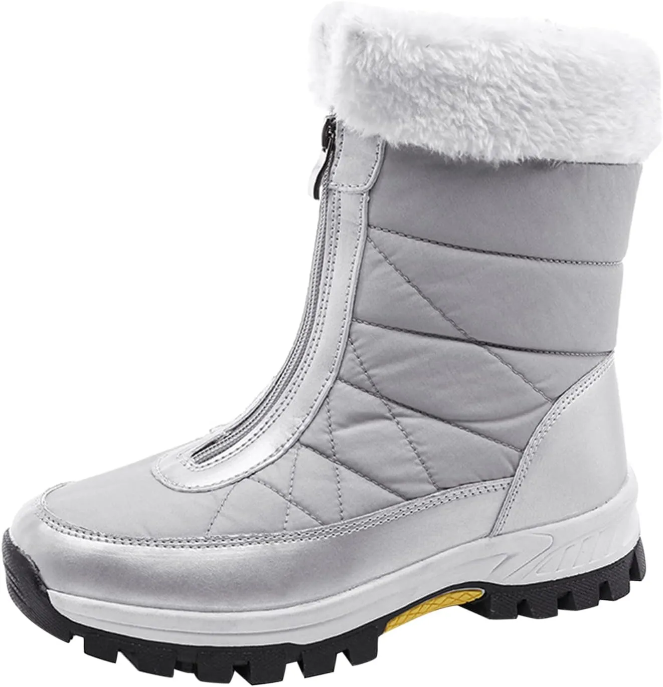 Snow Boots for Teen Girls Waterproof Snow Boots Insulated Ankle Booties Cold Weather Lightweight Hiking Boot Snow Boots