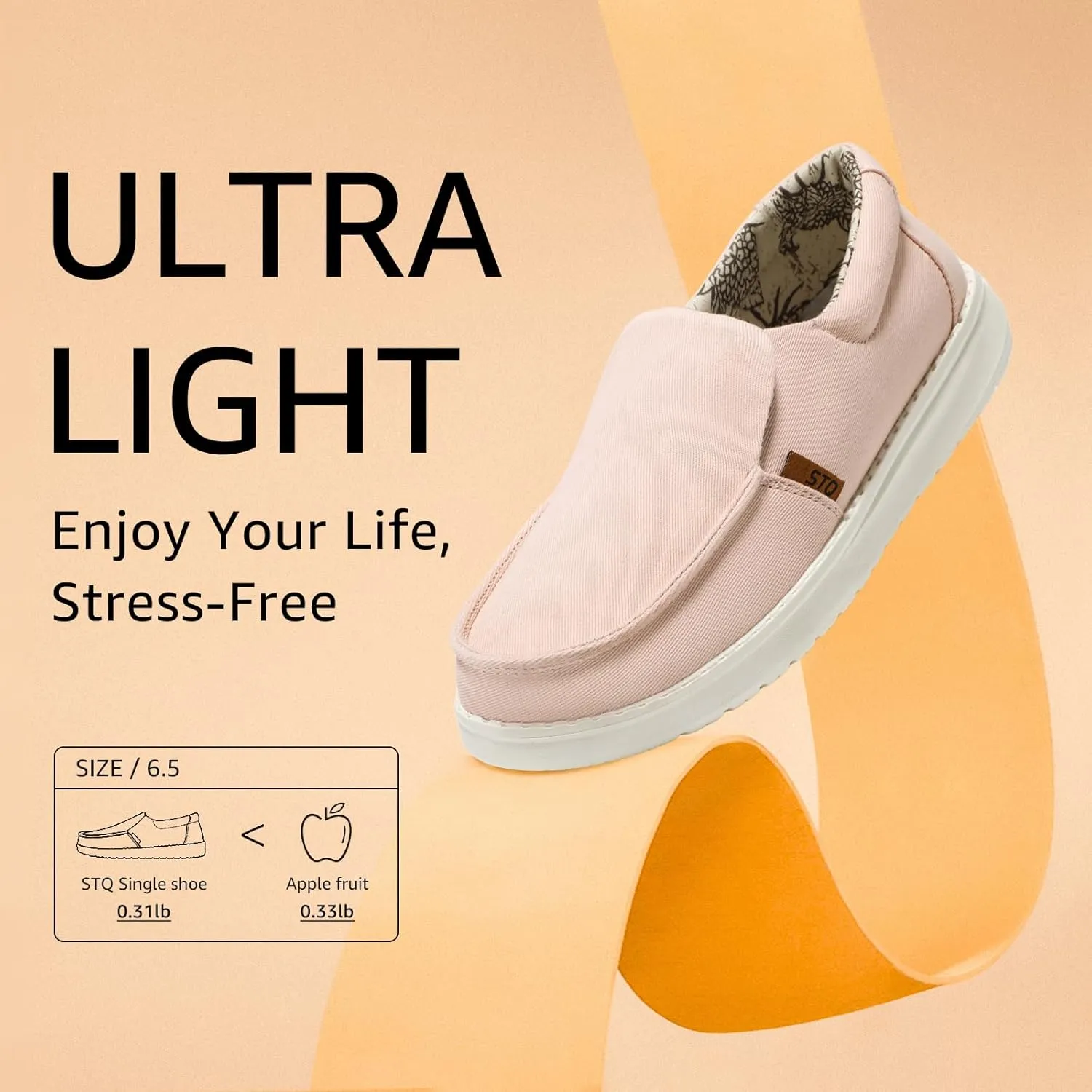 STQ Slip on Boat Shoes for Women Orthopedic Casual Loafers with Arch Support