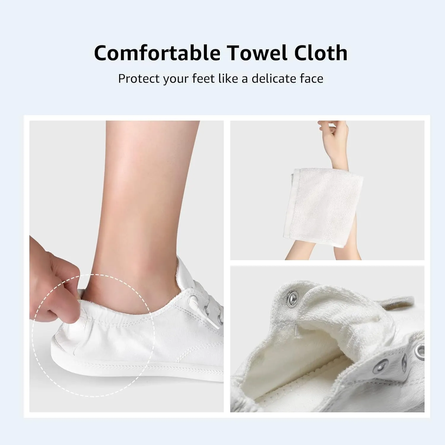 STQ Slip On Canvas Shoes for Womens Casual Fashion Sneakers with Arch Support