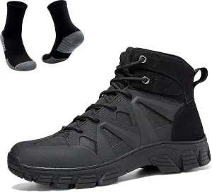 Tactical Boots for Hiking & Military | Lightweight, Waterproof, Anti-Slip, Breathable Combat Boots for Men