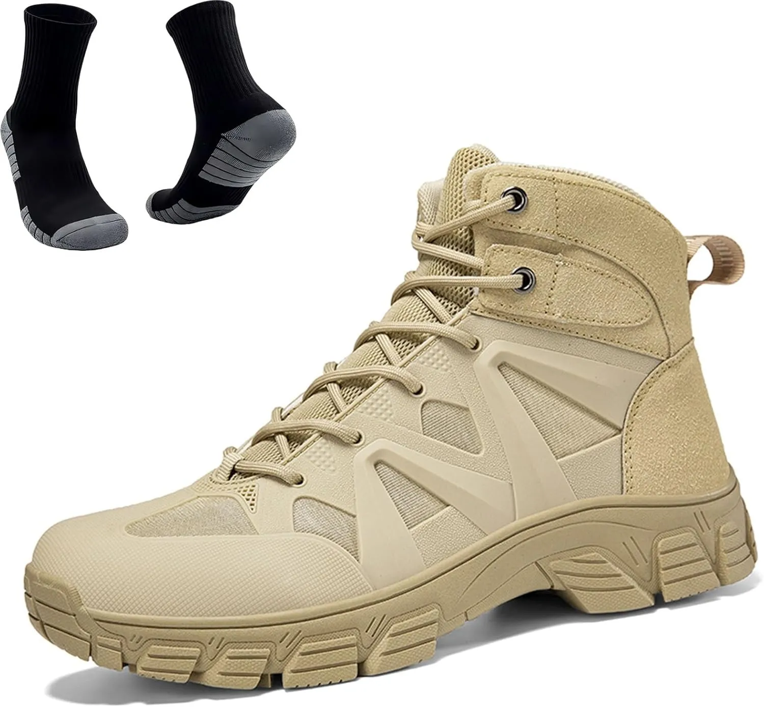 Tactical Boots for Hiking & Military | Lightweight, Waterproof, Anti-Slip, Breathable Combat Boots for Men