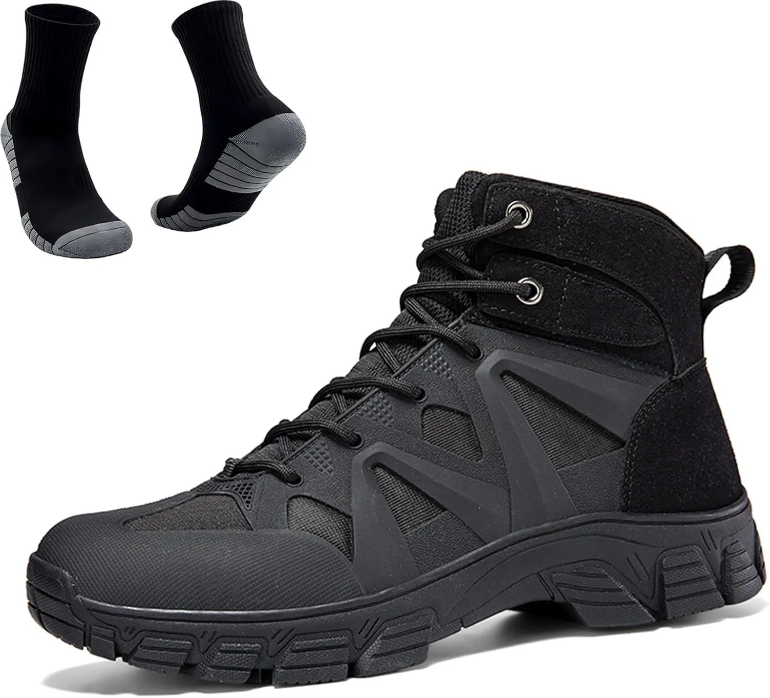 Tactical Boots for Hiking & Military | Lightweight, Waterproof, Anti-Slip, Breathable Combat Boots for Men