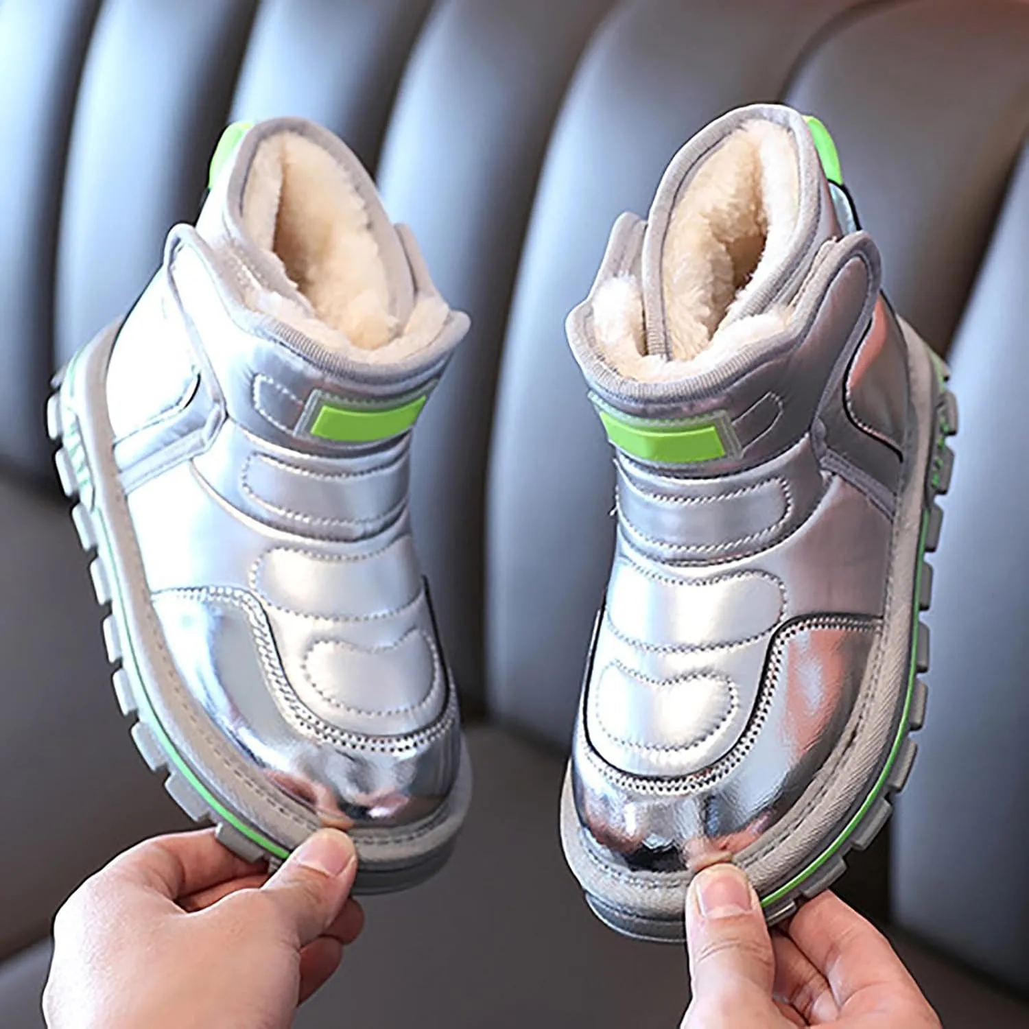 Winter Girls Boys Ankle Boots Kids Comfortable Warm Lined Comfort Casual Sports Shoes for Children Outdoor Hiking