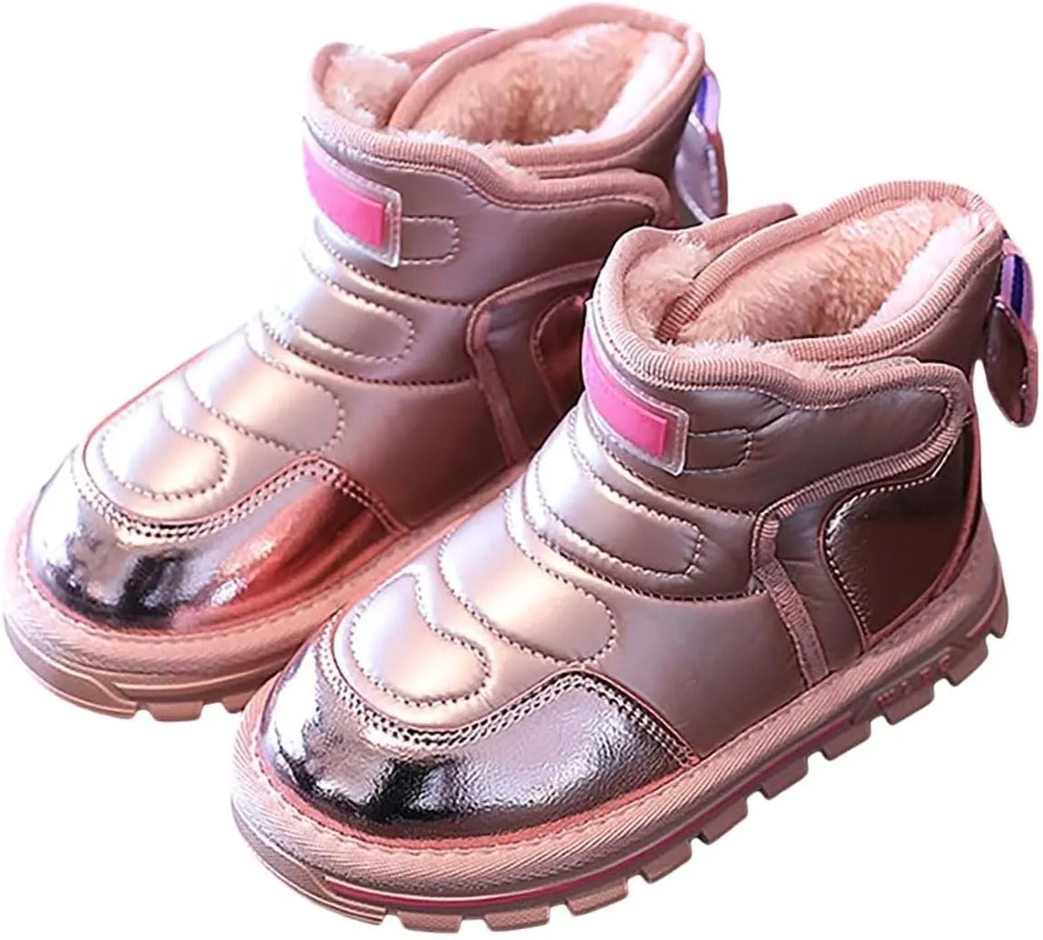 Winter Girls Boys Ankle Boots Kids Comfortable Warm Lined Comfort Casual Sports Shoes for Children Outdoor Hiking