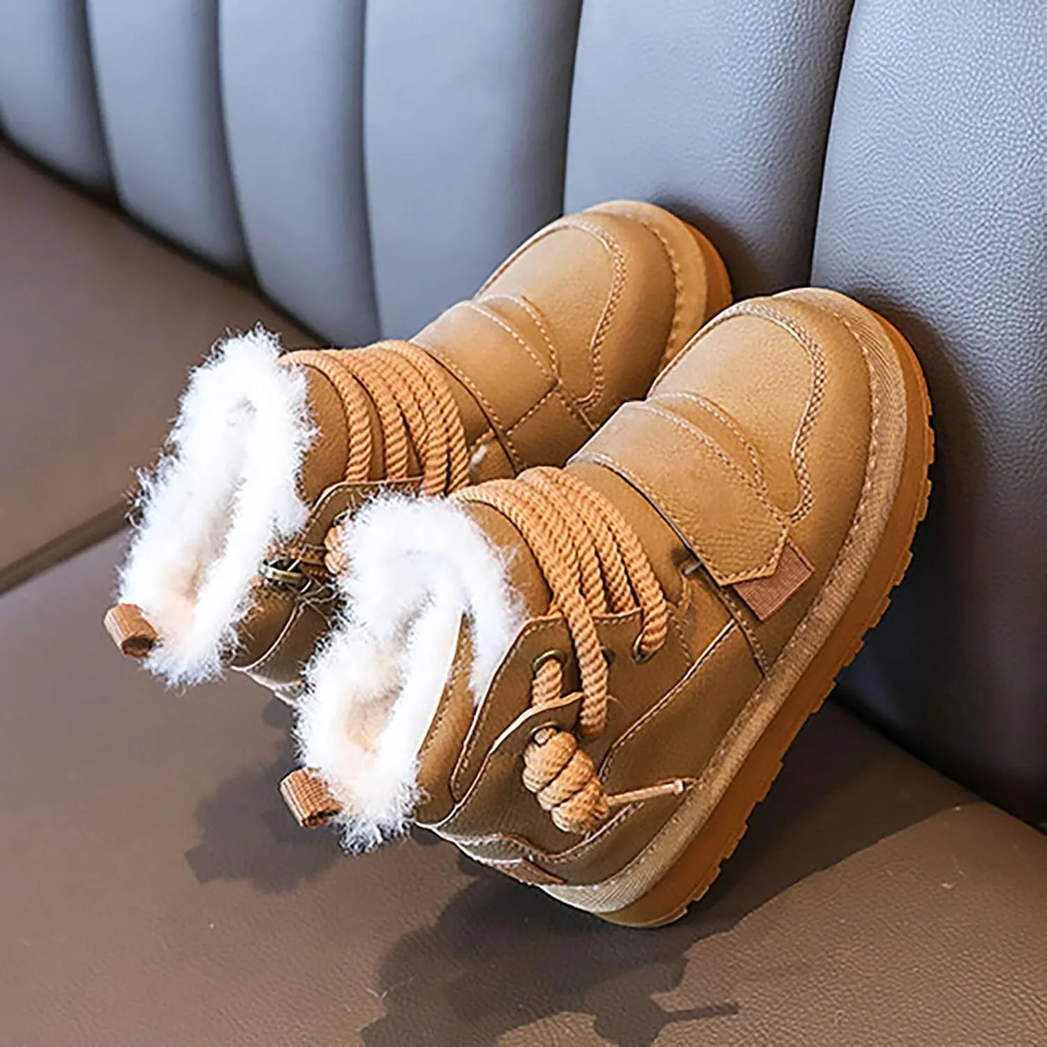 Winter Girls Boys Ankle Boots Kids Comfortable Warm Lined Comfort Casual Sports Shoes for Children Outdoor Hiking