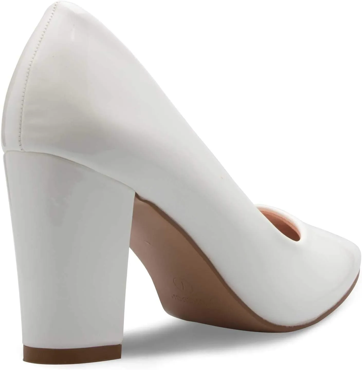 Women's Classic Pointed-Toe Elegant Pumps Low Block Heel - Adorable, Comfortable