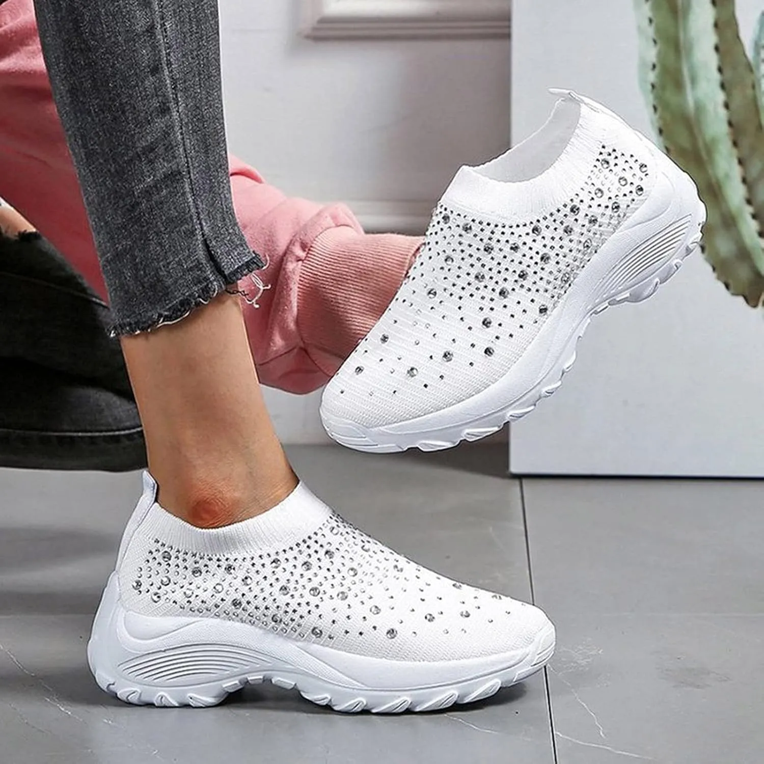 Womens Running Shoes Lightweight Orthopedic Sneakers Fashion Comfortable Walking Shoes Breathable Workout Shoes