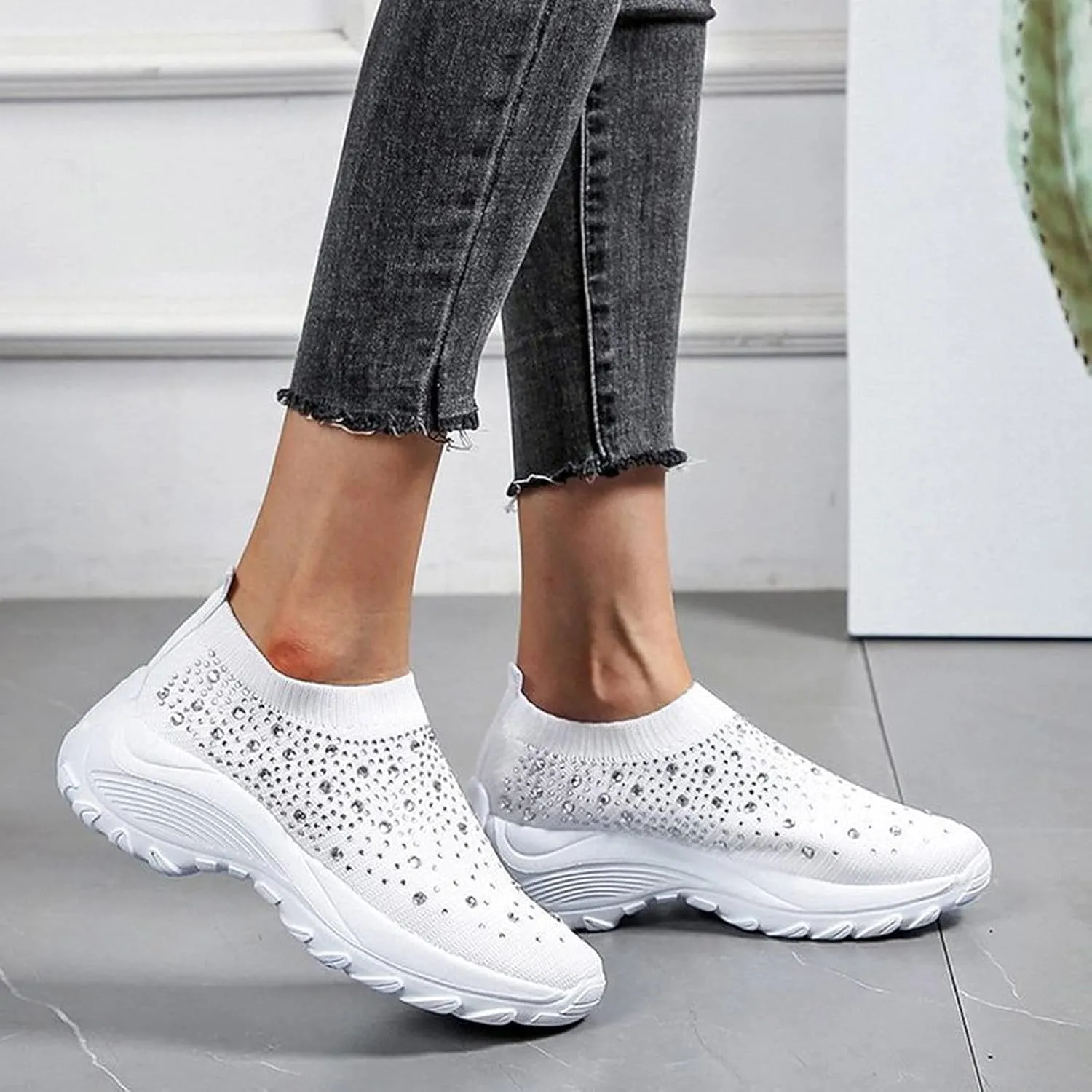 Womens Running Shoes Lightweight Orthopedic Sneakers Fashion Comfortable Walking Shoes Breathable Workout Shoes