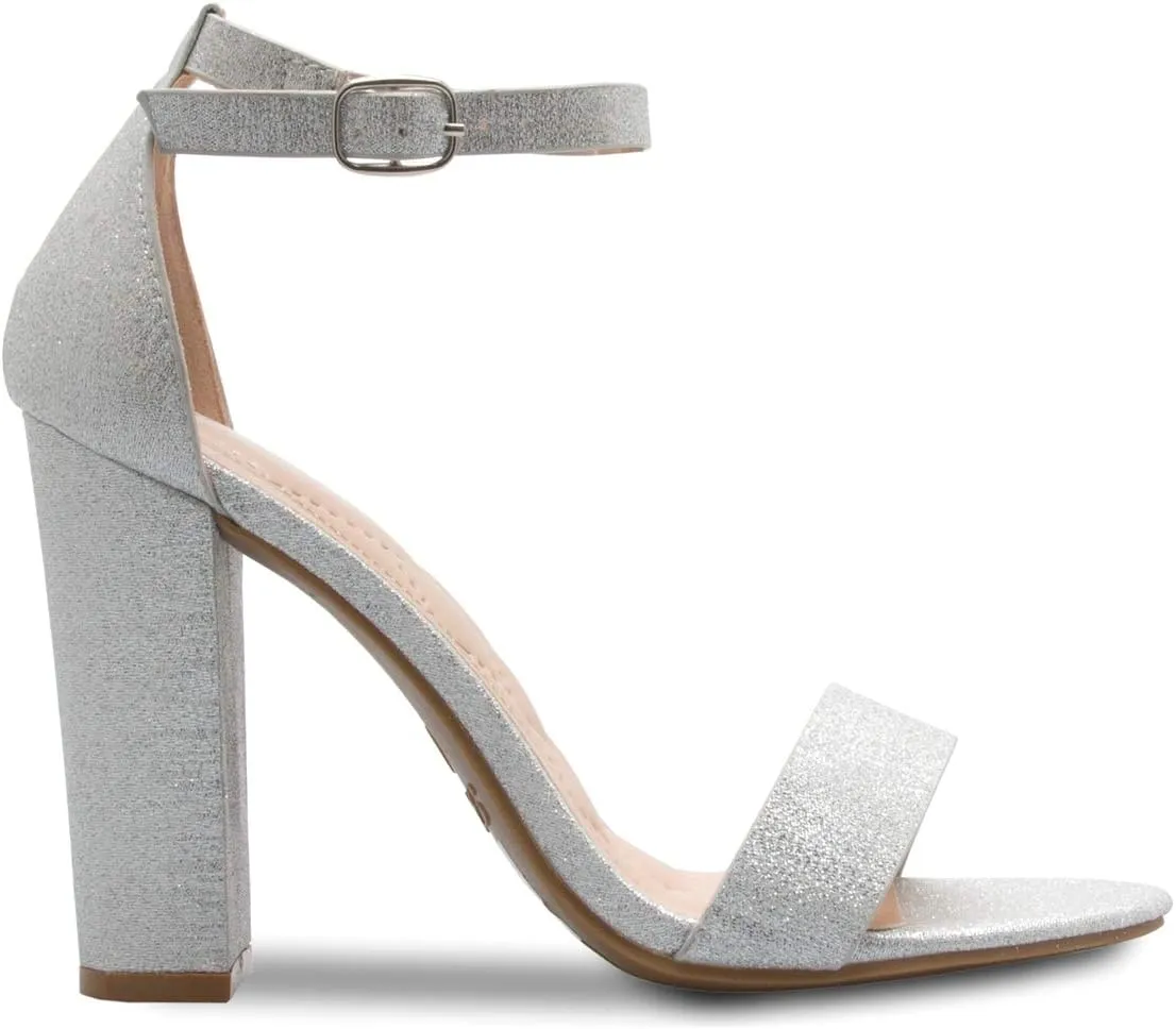 Women's Strappy Chunky Block High Heel - Formal, Wedding, Party ? Simple Classic Pump