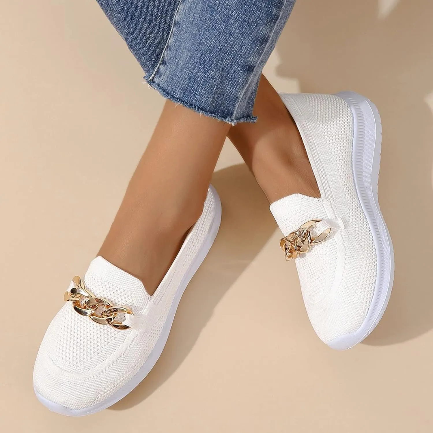 Womens Walking Shoes Trendy Orthopedic Shoes Breathable Mesh Loafers Wide Walking Sneakers Lightweight Non Slip Shoes