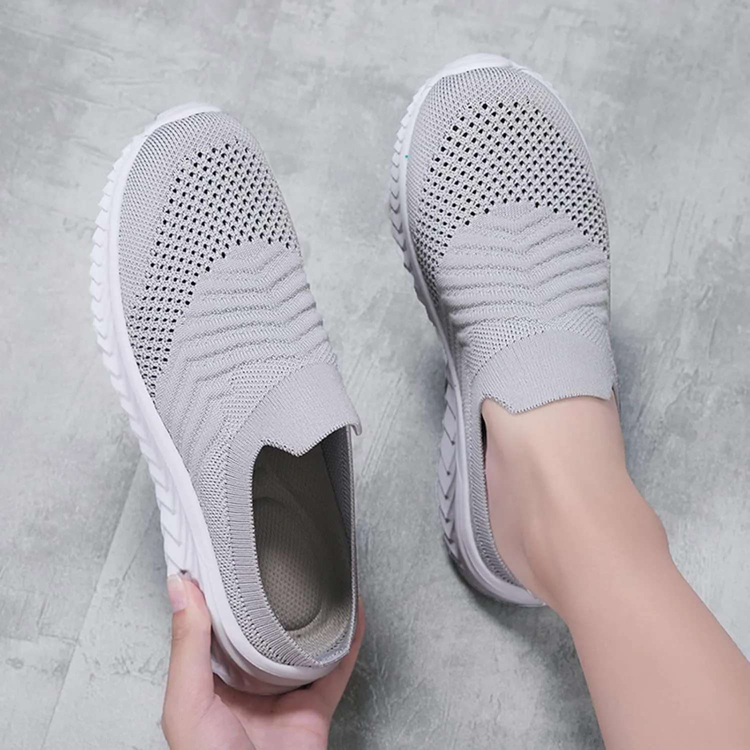 Womens Walking Tennis Shoes Lightweight Orthopedic Loafers Casual Breathable Sneakers Comfortable Mules Casual Garden Clogs