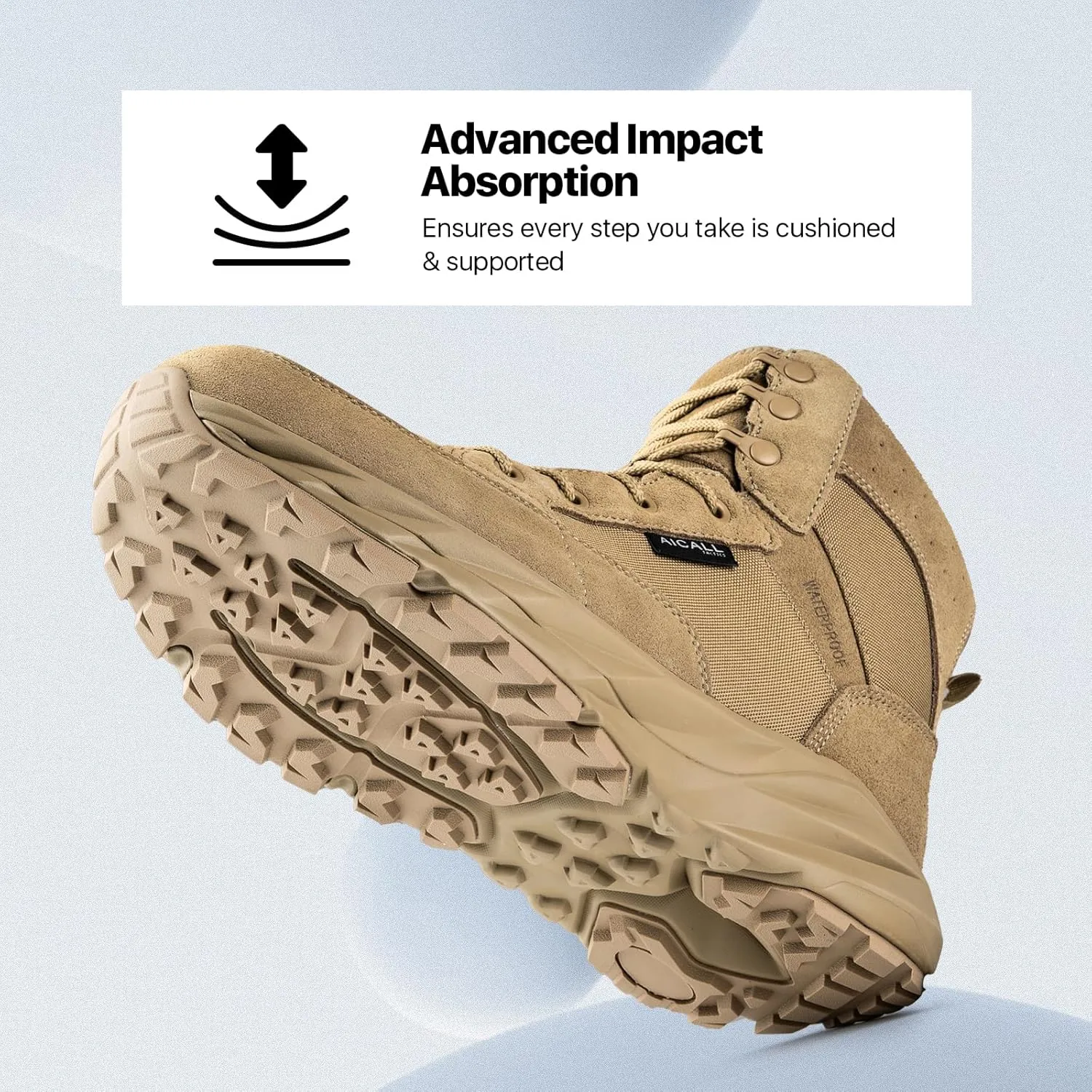 Work Boots for Men 6 Inches Waterproof Military Tactical Shoes Mens Combat Hiking Boots