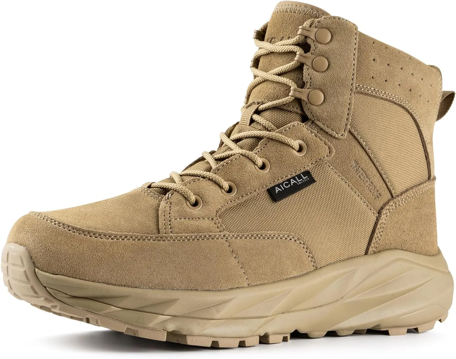 Work Boots for Men 6 Inches Waterproof Military Tactical Shoes Mens Combat Hiking Boots