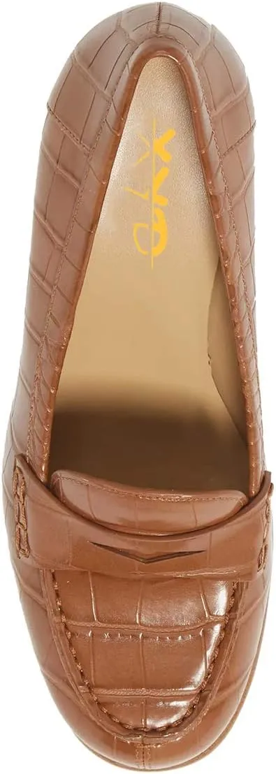XYD Women Vintage Slip On Loafers Chunky Block High Heel Round Toe Basic Pumps Party Work Office Ladies Dress Shoes