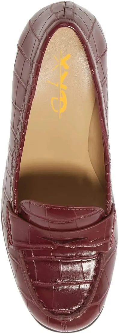 XYD Women Vintage Slip On Loafers Chunky Block High Heel Round Toe Basic Pumps Party Work Office Ladies Dress Shoes