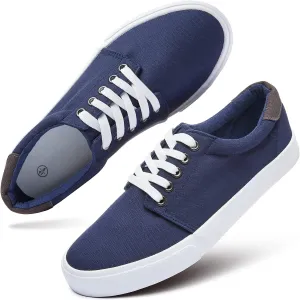 yageyan Mens Canvas Shoes Low top Sneakers Black Fashion Mens Casual Shoes
