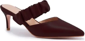 ZXHYZLZ Pointed Toe Kitten Heels For Women 2.5-Inch Low Heels Comfortable Closed Toe Heels Slingback