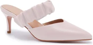 ZXHYZLZ Pointed Toe Kitten Heels For Women 2.5-Inch Low Heels Comfortable Closed Toe Heels Slingback